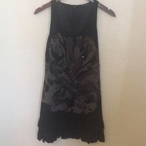 Ruffle bottom cocktail dress
